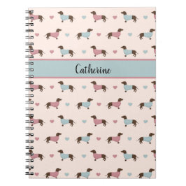 Cuaderno Dachshunds y corazones
