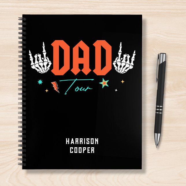 Cuaderno Dad The Fatherhood Tour Trendy Nombre Personalizad (Subido por el creador)