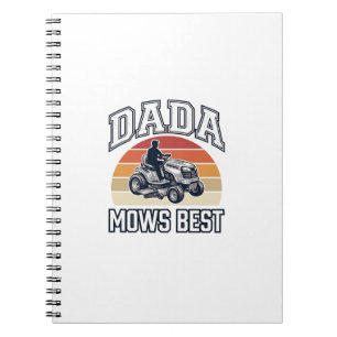 Cuaderno Dada Mows Best Camiseta de Cortacésped Vintage Dis
