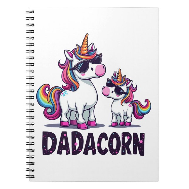 Cuaderno Dadacorn - El Unicornio Mágico Papá (Frente)