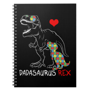 Cuaderno Dadasaurus Daddy Rex Autism Awareness Proud Dad Fa
