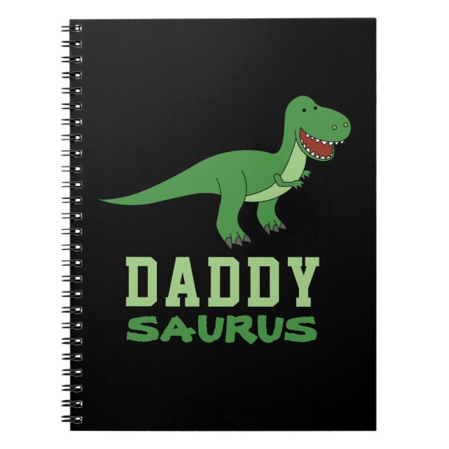 Cuaderno Daddysaurus Dinosaur T-Rex Dino Dad Day (Frente)
