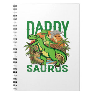 Cuaderno Daddysaurus T-Rex divertido dinosaurio Regalo pa