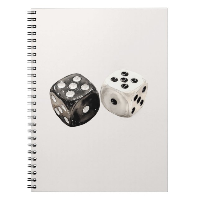Cuaderno Dados de marfil negro (Frente)