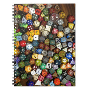 Cuaderno Dados del juego del RPG