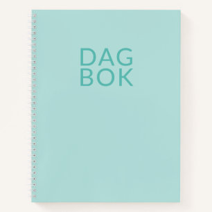 Cuaderno Dagbok Verde azulado claro
