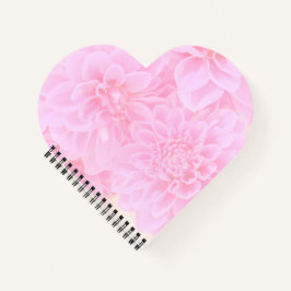 Cuaderno Dahlias En Rosa Suave