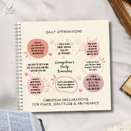 Cuaderno Daily Bible Affirmations Reminders Prayer