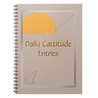 Cuaderno Daily Cattitude Entries -Fun Spiral Photo Notebook