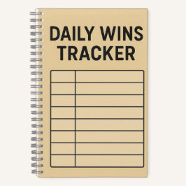 Cuaderno Daily Wins Tracker - Juicio de productividad Minim