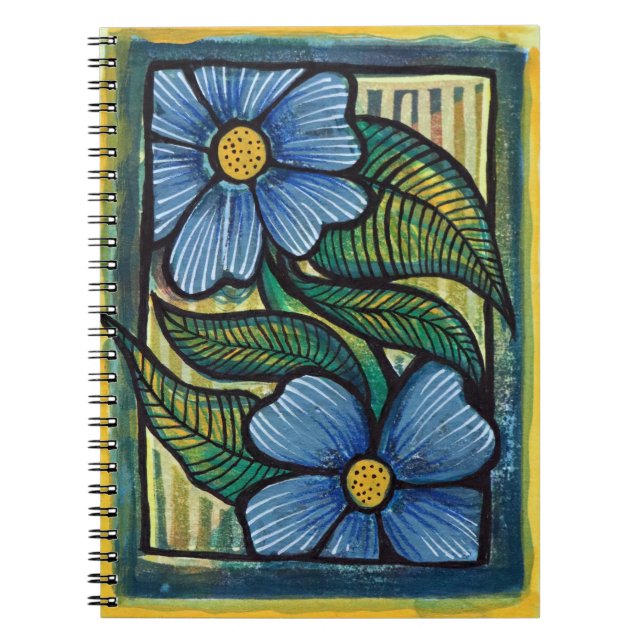 Cuaderno Daisies azules (Frente)