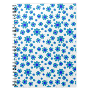 Cuaderno Daisies azules Flota del patrón de margarita con