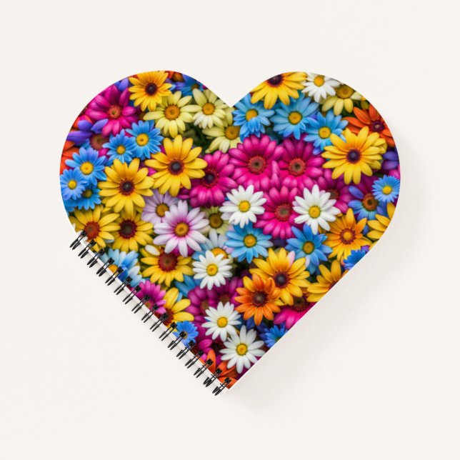 Cuaderno Daisies coloridos #55 - (Anverso)