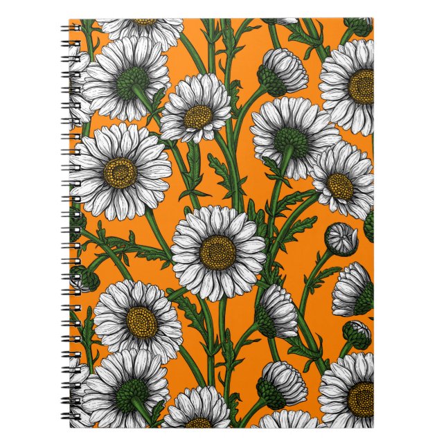 Cuaderno Daisies on naranja (Frente)