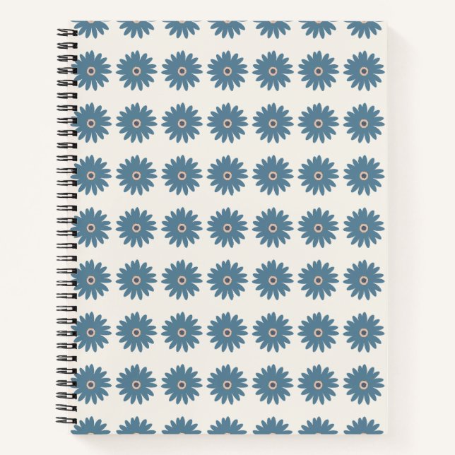 Cuaderno Daisy Azul y Crema (Anverso)