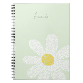 Cuaderno Daisy blanco con puntos