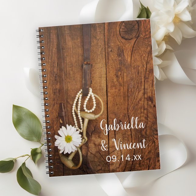 Cuaderno Daisy blanco y Boda occidental del país de bit a c (Subido por el creador)