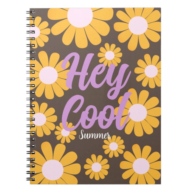 Cuaderno Daisy Brown Naranja Boho (Frente)