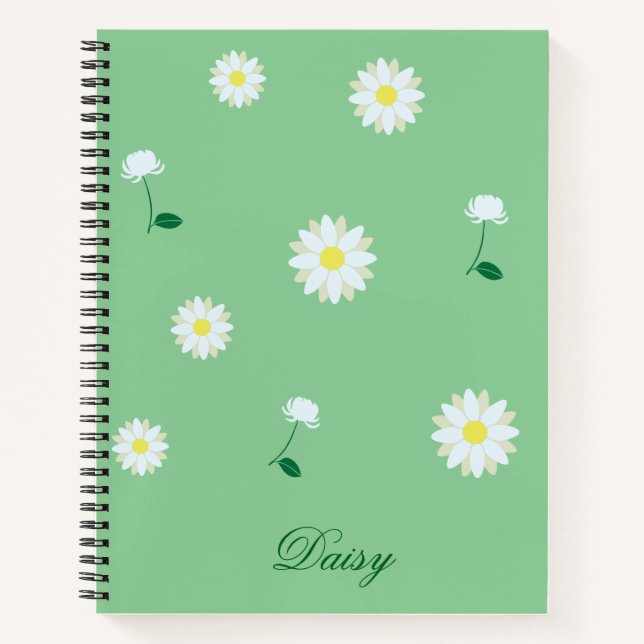 Cuaderno Daisy Dreams – Stylish Floral Notebook (Anverso)