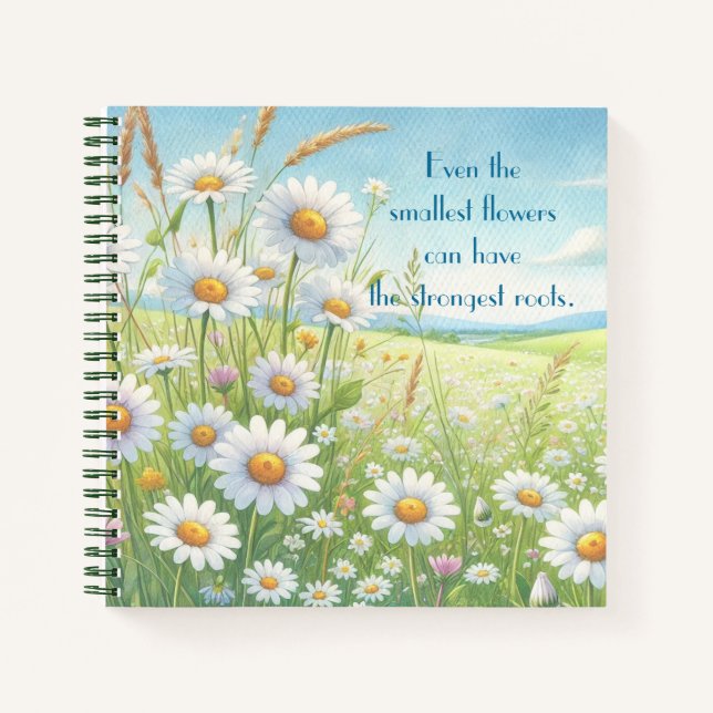 Cuaderno Daisy Field & Quote (Anverso)