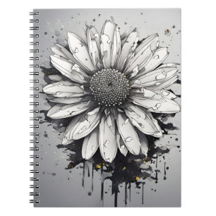 Cuaderno Daisy - Flores de acuarela