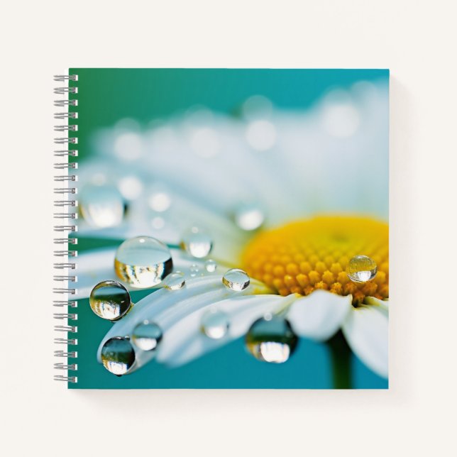 Cuaderno Daisy Flower Petal Nature Serene Calle (Anverso)