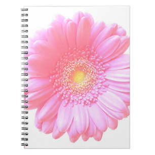 Cuaderno Daisy gerbera rosa claro