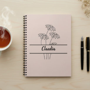 Cuaderno Daisy notebook, Back to school, Gift for girls