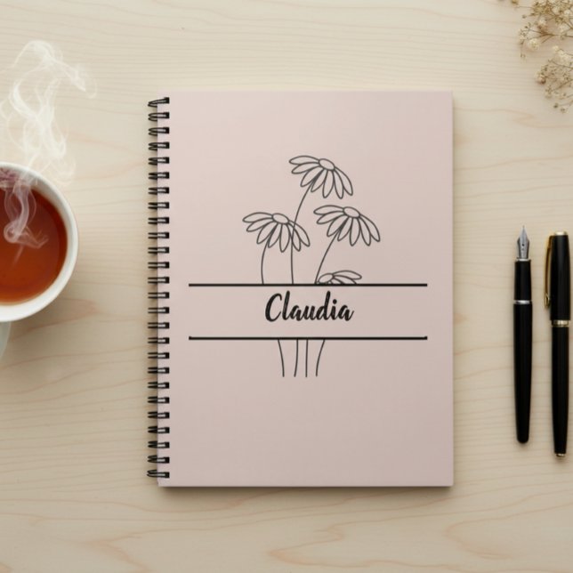 Cuaderno Daisy notebook, Back to school, Gift for girls (Subido por el creador)