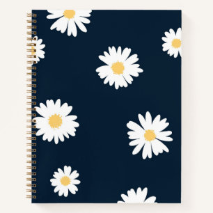 Cuaderno Daisy On Blue Pattern