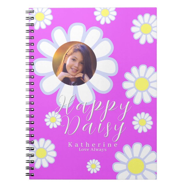 Cuaderno Daisy Simple Photo Violet (Frente)