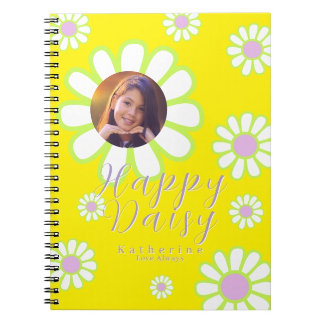 Cuaderno Daisy Simple Photo Yellow (Frente)