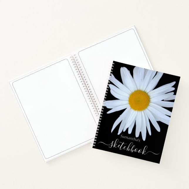 Cuaderno Daisy Sketchbook Black White Script (Interior)