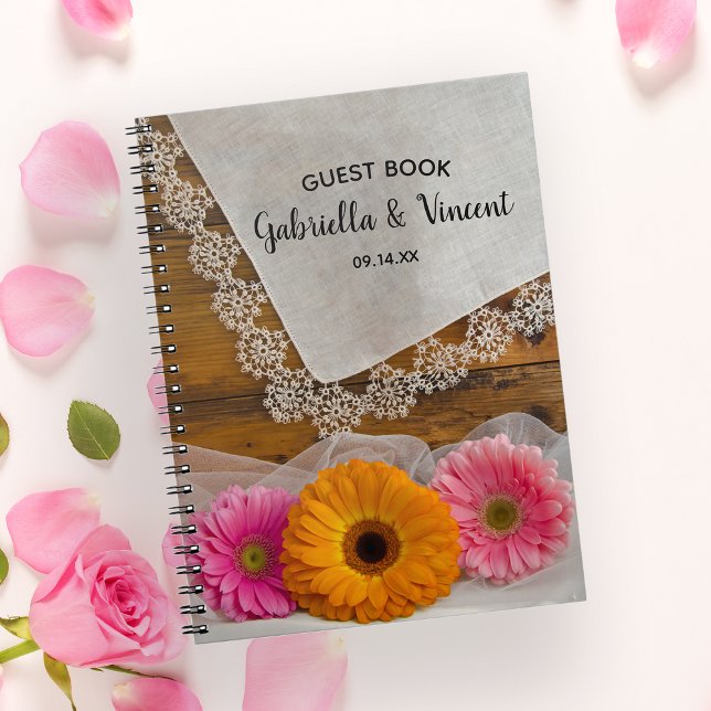 Cuaderno Daisy Trio y Lace Barn Boda (Subido por el creador)