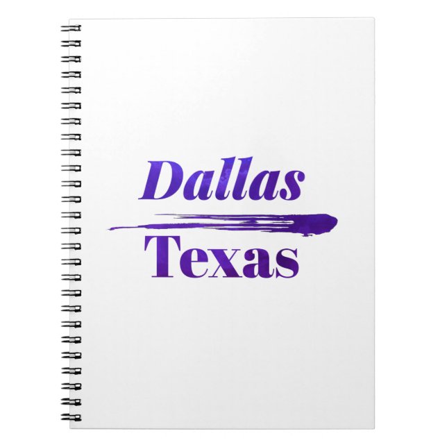 Cuaderno Dallas Texas (Frente)
