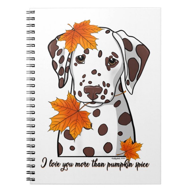 Cuaderno Dalmacia te amo más que a las calabazas (Frente)