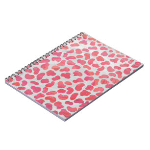 Cuaderno Dálmata Estampado Rosa y Blanco