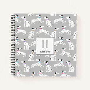 Cuaderno Dalmatian Dog Polka Dot Animal acuarela Niños