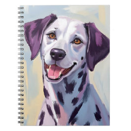 Cuaderno Dalmatian Dog Watercolor Painting