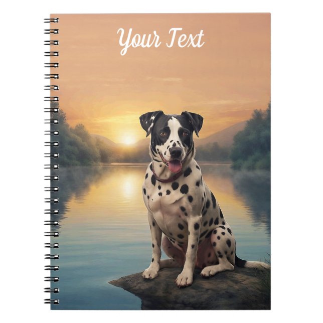 Cuaderno Dalmatian por el lago (Frente)