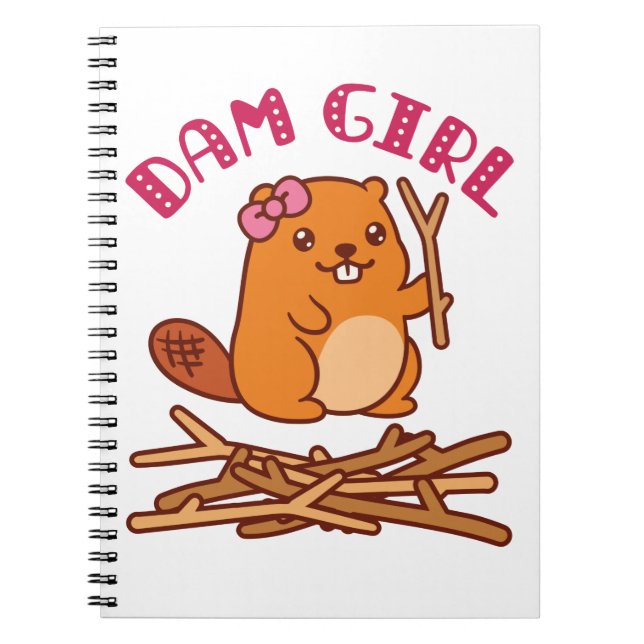 Cuaderno Dam Chica Cute Beaver (Frente)