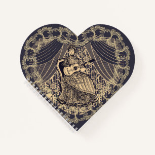 Cuaderno Dama con guitarra