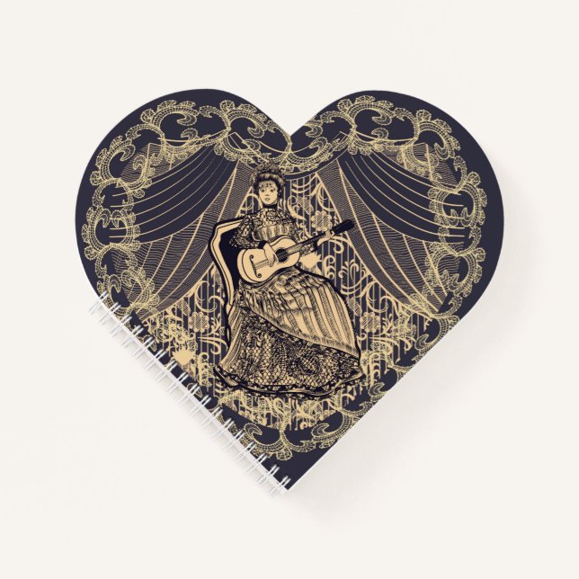 Cuaderno Dama con guitarra (Anverso)