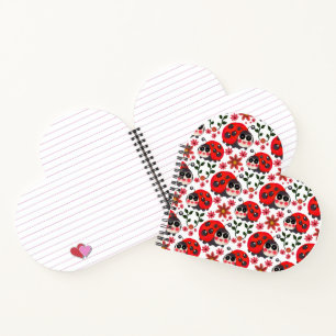 Cuaderno Dama de abeja Kawaii Lindo Patrón Floral Sin Costu
