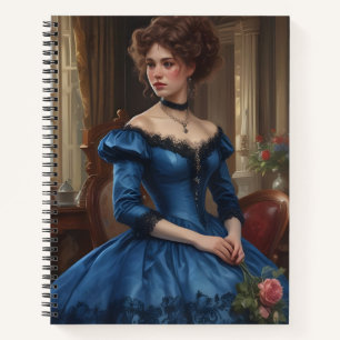 Cuaderno Dama de Azul