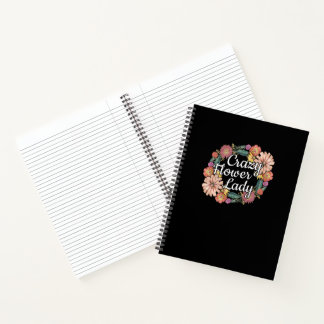 Cuaderno Dama de flor loca - Zinnia Gardener