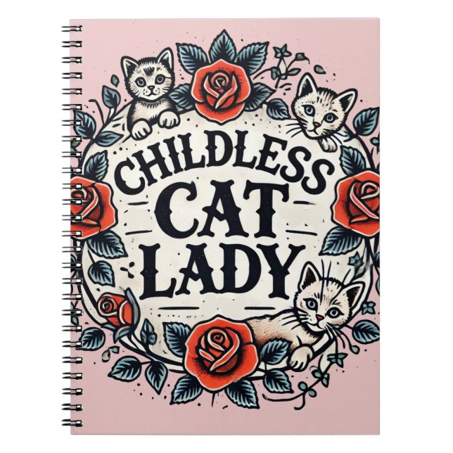 Cuaderno Dama de gato infantil (Frente)