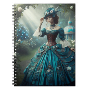 Cuaderno Dama de jardín steampunk victoriana