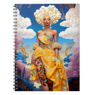 Cuaderno Dama En El Mundo Surrealista Del Arte Africano-Est