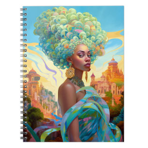 Cuaderno Dama En El Mundo Surrealista Del Arte Africano-Est